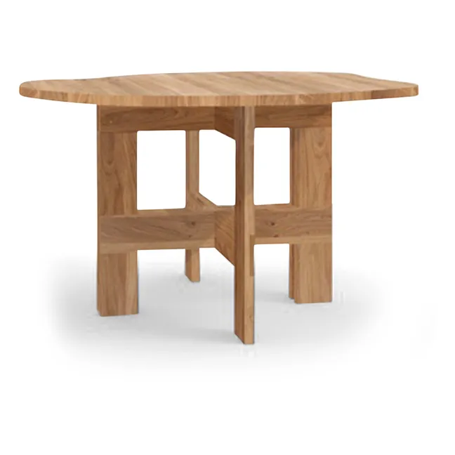 Runder unregelmässiger Tisch Farmhouse aus Holz | Eiche