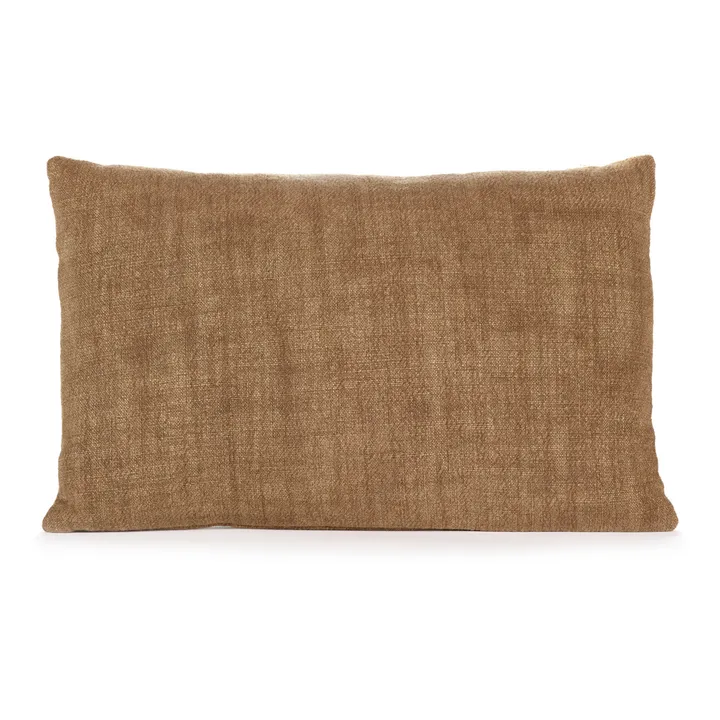 Coussin en lin | Marron- Image produit n°0