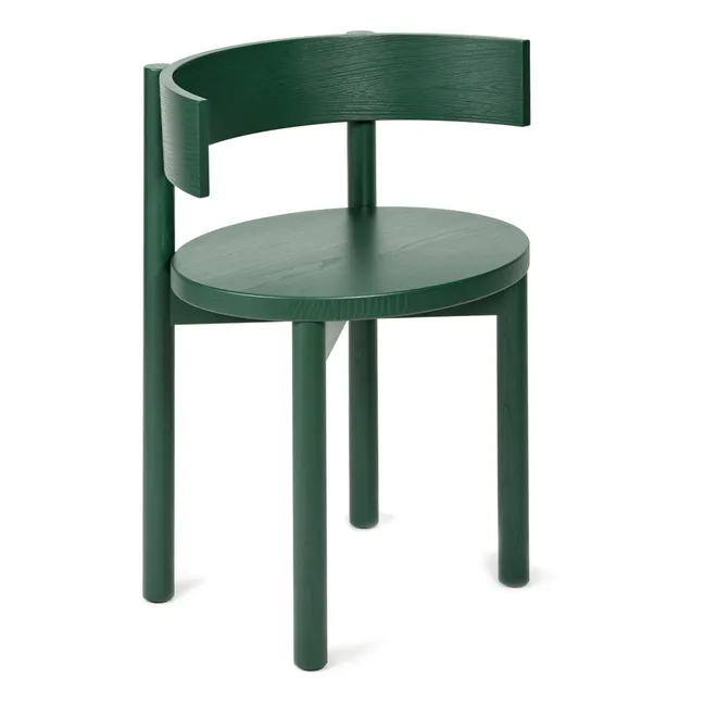 Paulette Chair with Armrests | Dark green