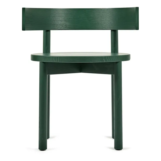 Paulette Chair with Armrests | Dark green