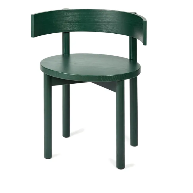 Paulette Chair with Armrests | Dark green