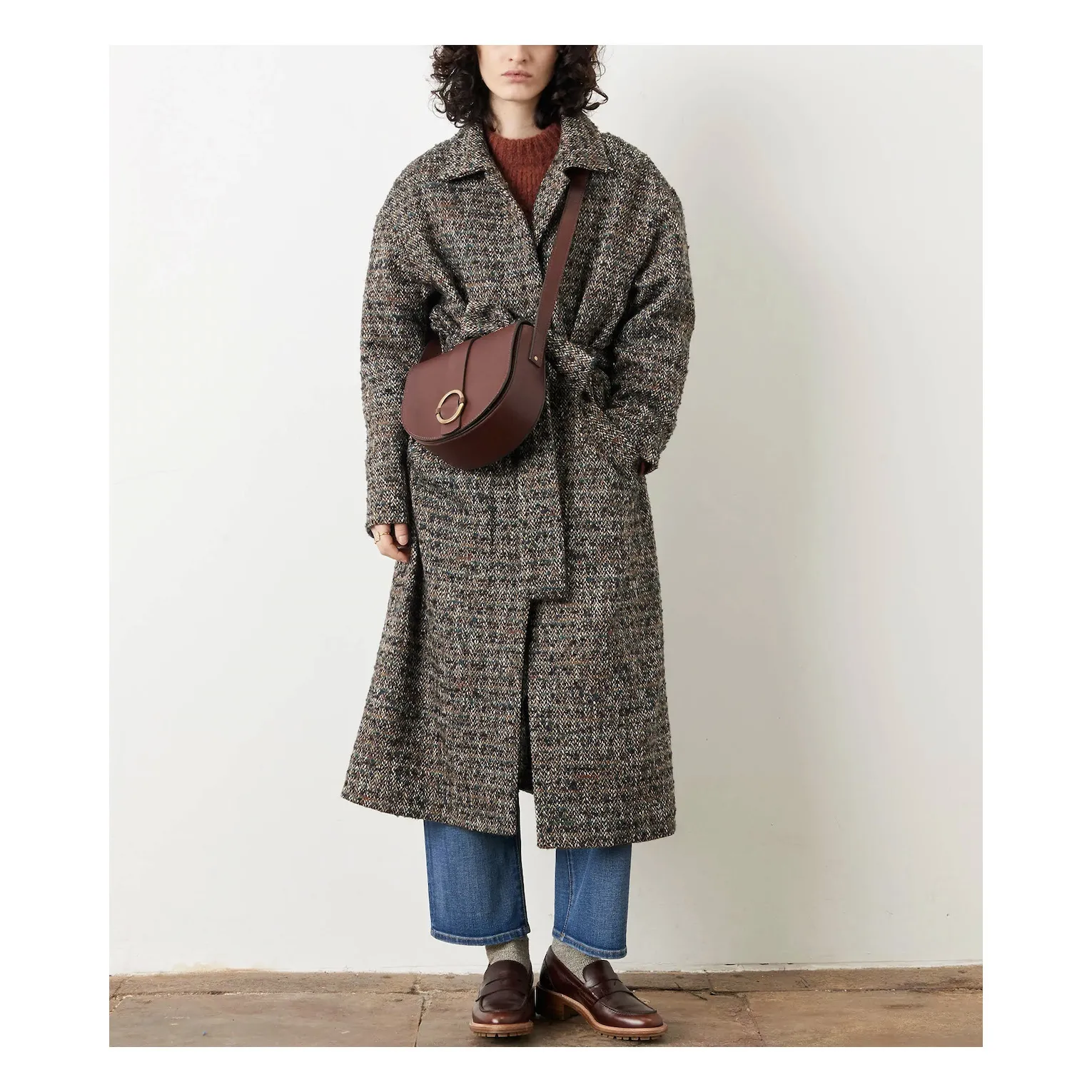Tessao Leather Bag | Chocolate- Product image n°2