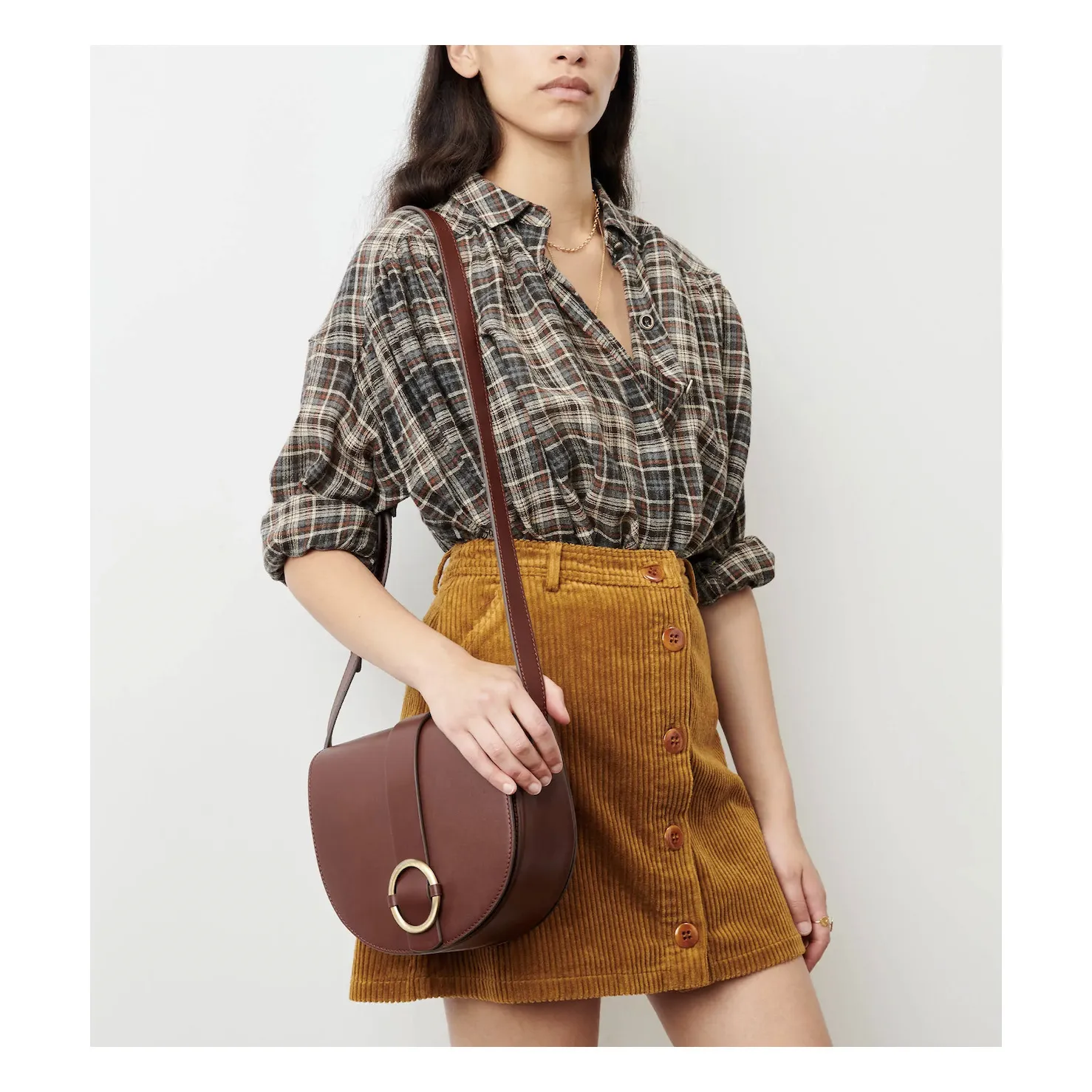 Tessao Leather Bag | Chocolate- Product image n°1
