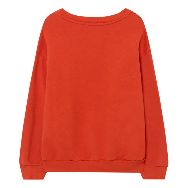 Sweatshirt aus recycelte Baumwolle Bear - Weihnachtskollektion  | Rot- Produktbild Nr. 1