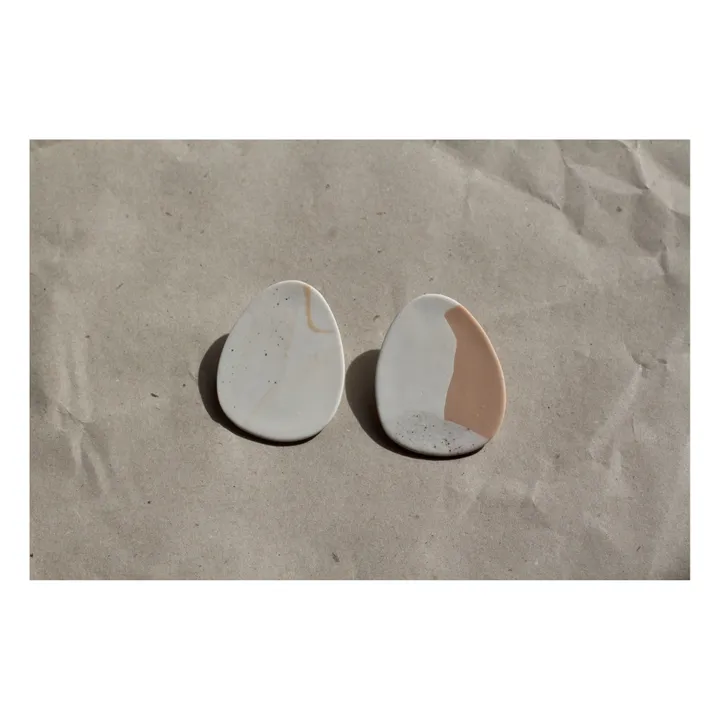 Ohrringe Nude Drop | Beige- Produktbild Nr. 2