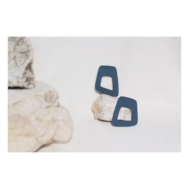 Orecchini Madeira | Blu marino- Immagine del prodotto n°3
