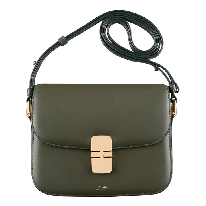 Grace Small Smooth Leather Bag | Dark green- Product image n°0