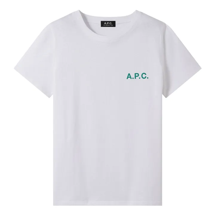 Camiseta de algodón orgánico Leanne | Blanco- Imagen del producto n°0