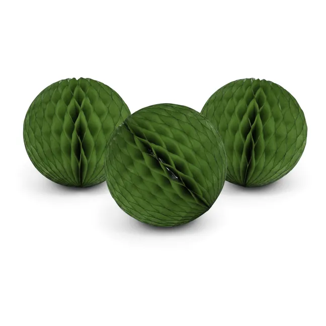 Decorative Ball made from FSC-certified Paper - Set of 3 | Khaki