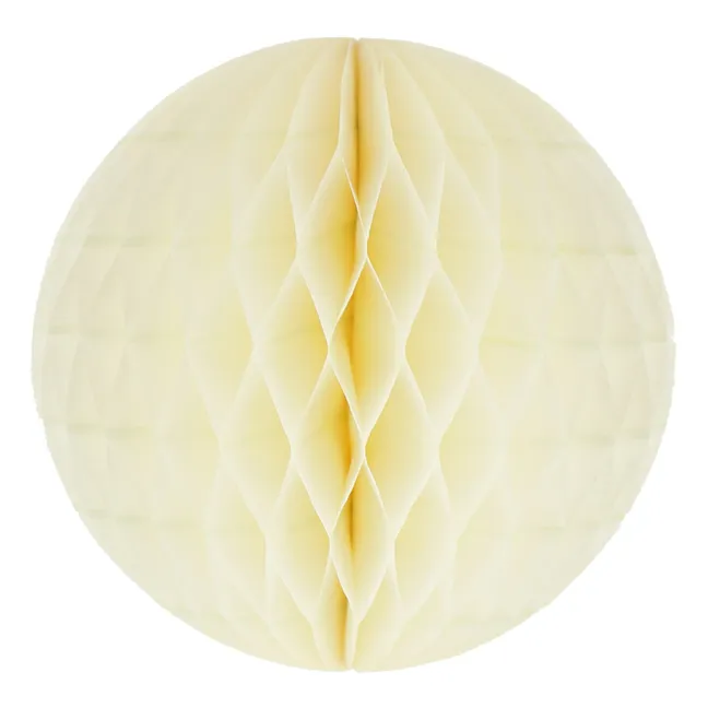 Boule décorative en papier FSC | Crème
