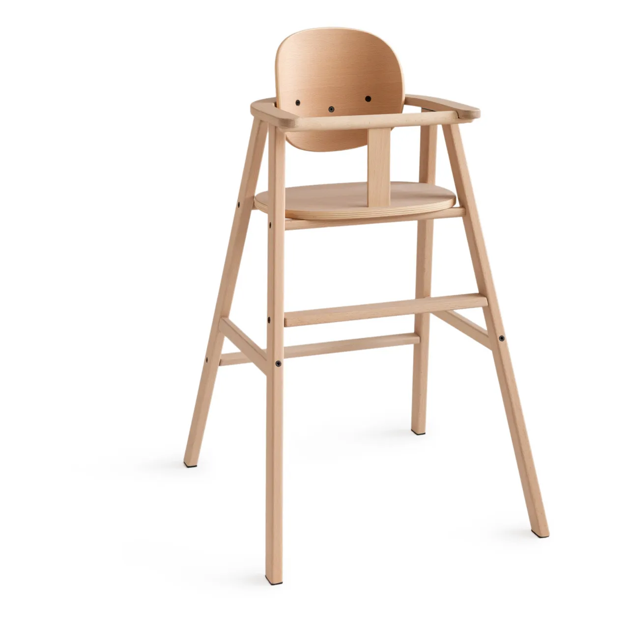 Nobodinoz Natural Growing Green Evolving Solid Wood High Chair