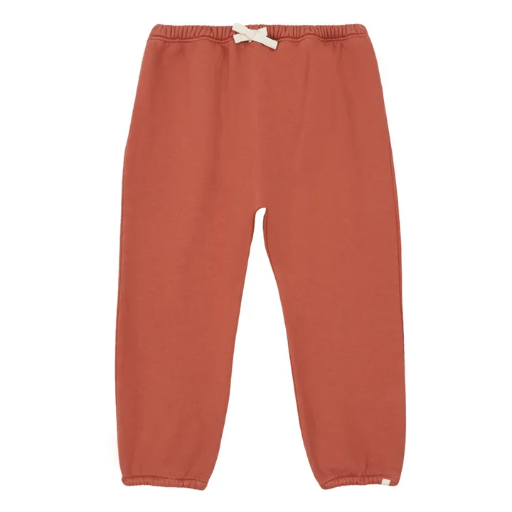 Exclusive Möm(e) x Smallable - António Organic Cotton Joggers | Rust- Product image n°0