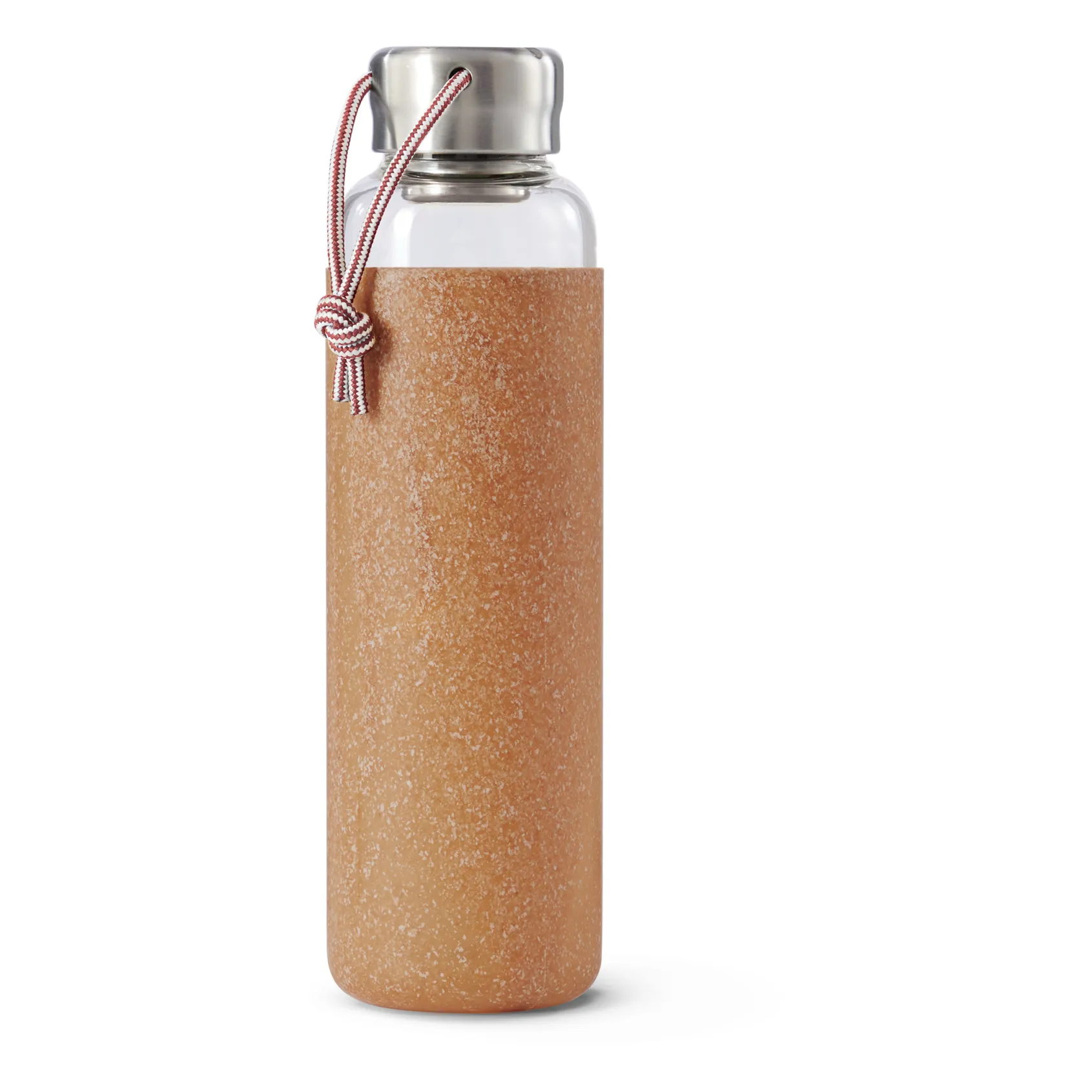 Black + Blum Beige Borosilicate Glass Water Bottle - 600 Ml