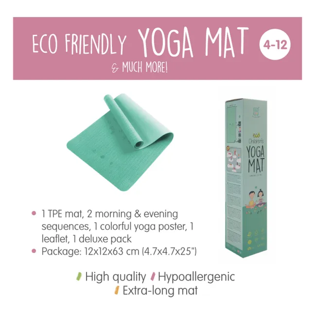 Tappeto da yoga, per bambini | Verde