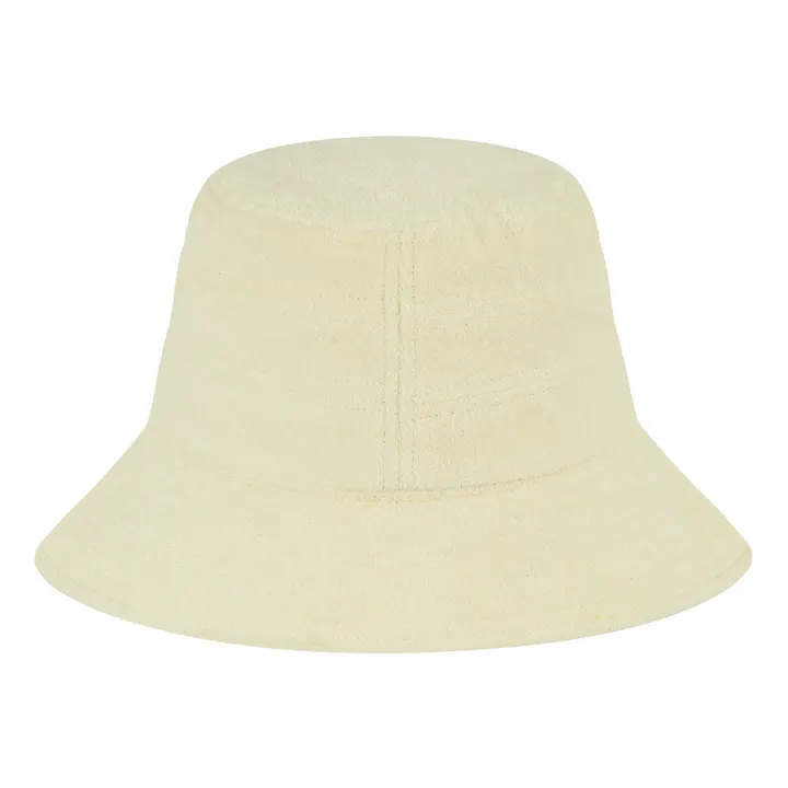 Terry Cloth Bucket Hat - Exclusive Araminta James x Smallable | Pale yellow- Product image n°0