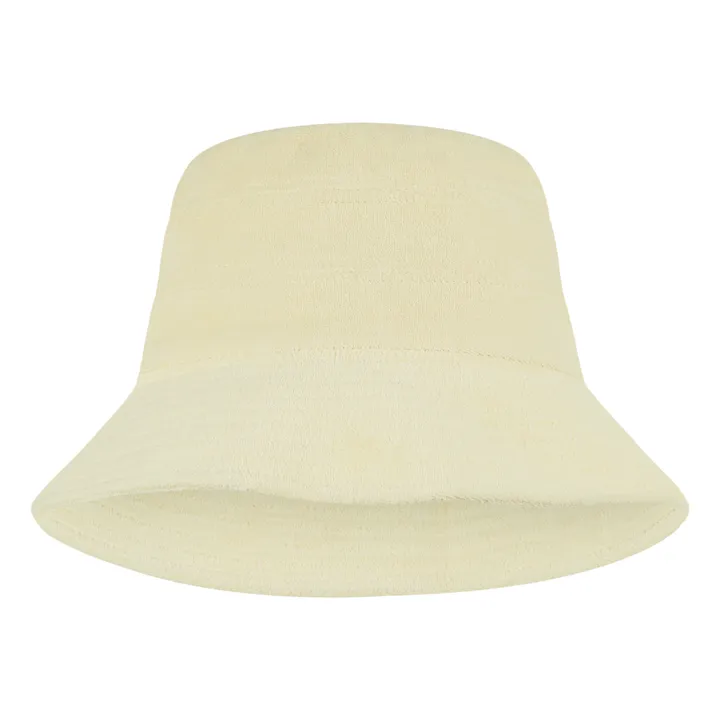Terry Cloth Bucket Hat - Exclusive Araminta James x Smallable | Pale yellow- Product image n°1