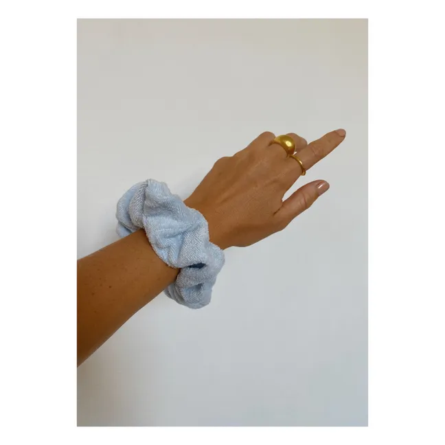 Terry Cloth Scrunchie - Exclusive Araminta James x Smallable | Light blue