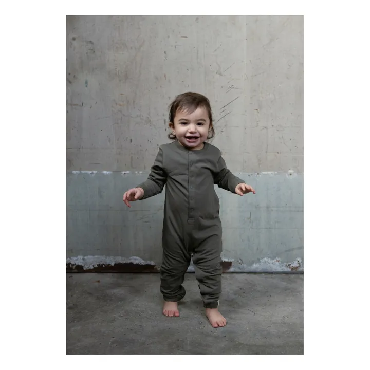 Pyjama Bio-Baumwolle Moses | Grün- Produktbild Nr. 1