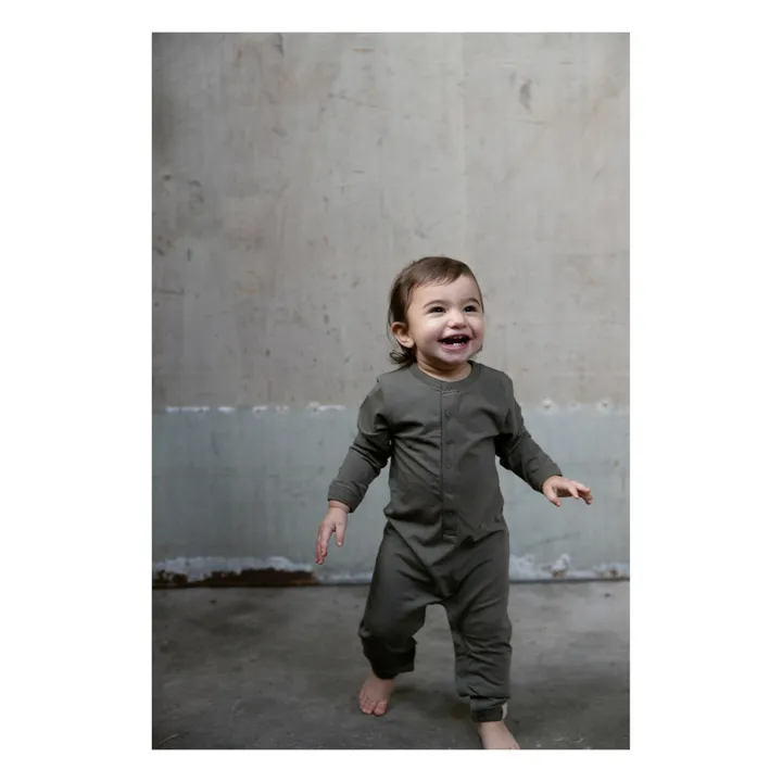 Pyjama Bio-Baumwolle Moses | Grün- Produktbild Nr. 2