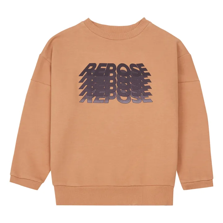 Organic Cotton Logo Sweatshirt | Camel- Product image n°0