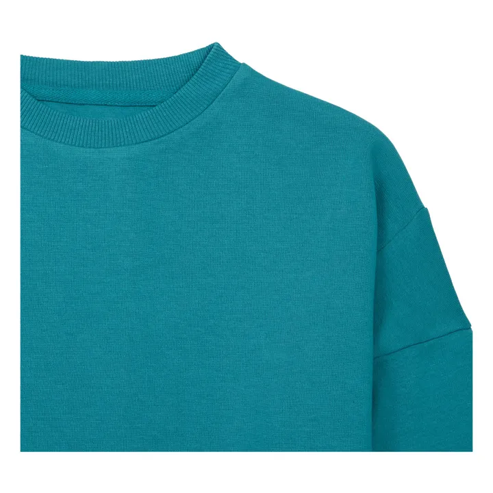 Einfarbiges Sweatshirt Bio-Baumwolle | Entengrün- Produktbild Nr. 1