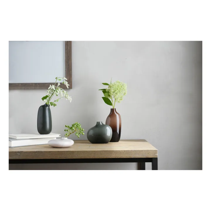 Vase Sacco 01 aus Porzellan | Grau- Produktbild Nr. 1