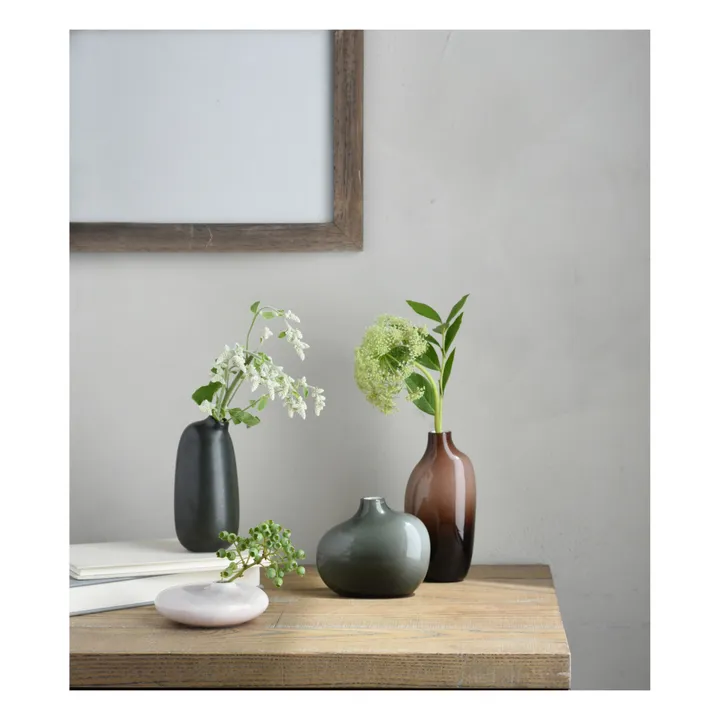 Sacco 03 Porcelain Vase | Black- Product image n°1