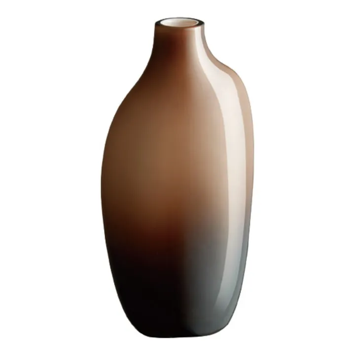 Sacco Glass Vase | Brown- Product image n°0