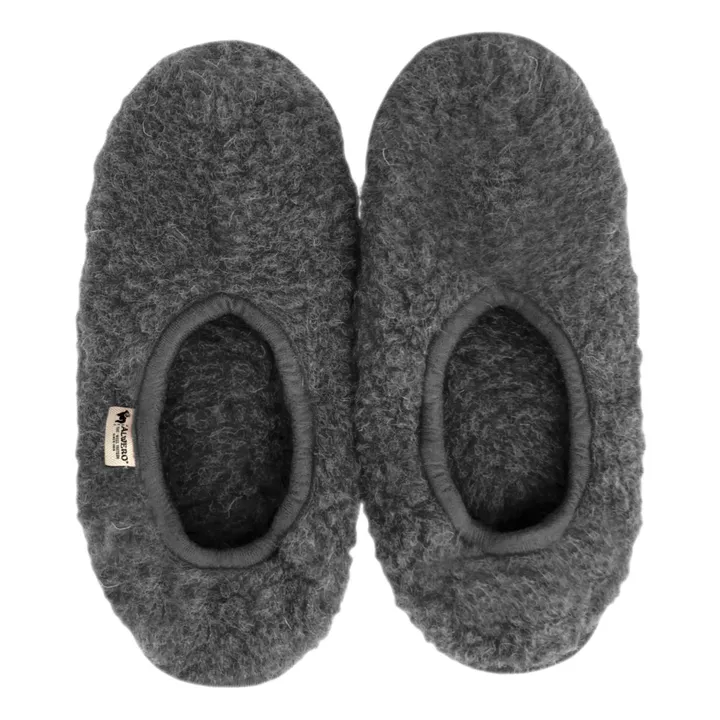 Shearling Slipper | Charcoal grey- Product image n°0