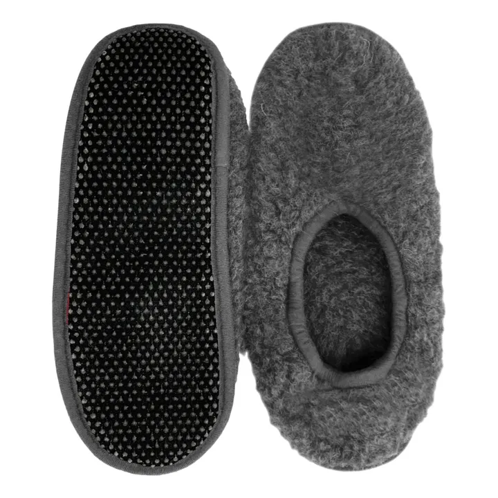 Shearling Slipper | Charcoal grey- Product image n°1