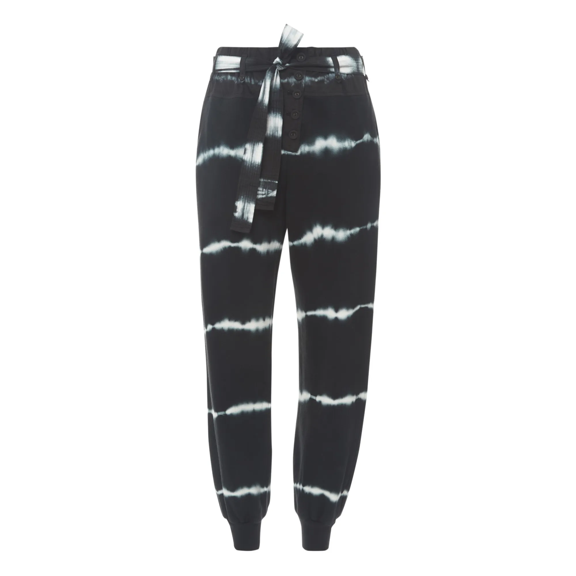 Ulla Johnson Black Payton Tie-Dye Joggers