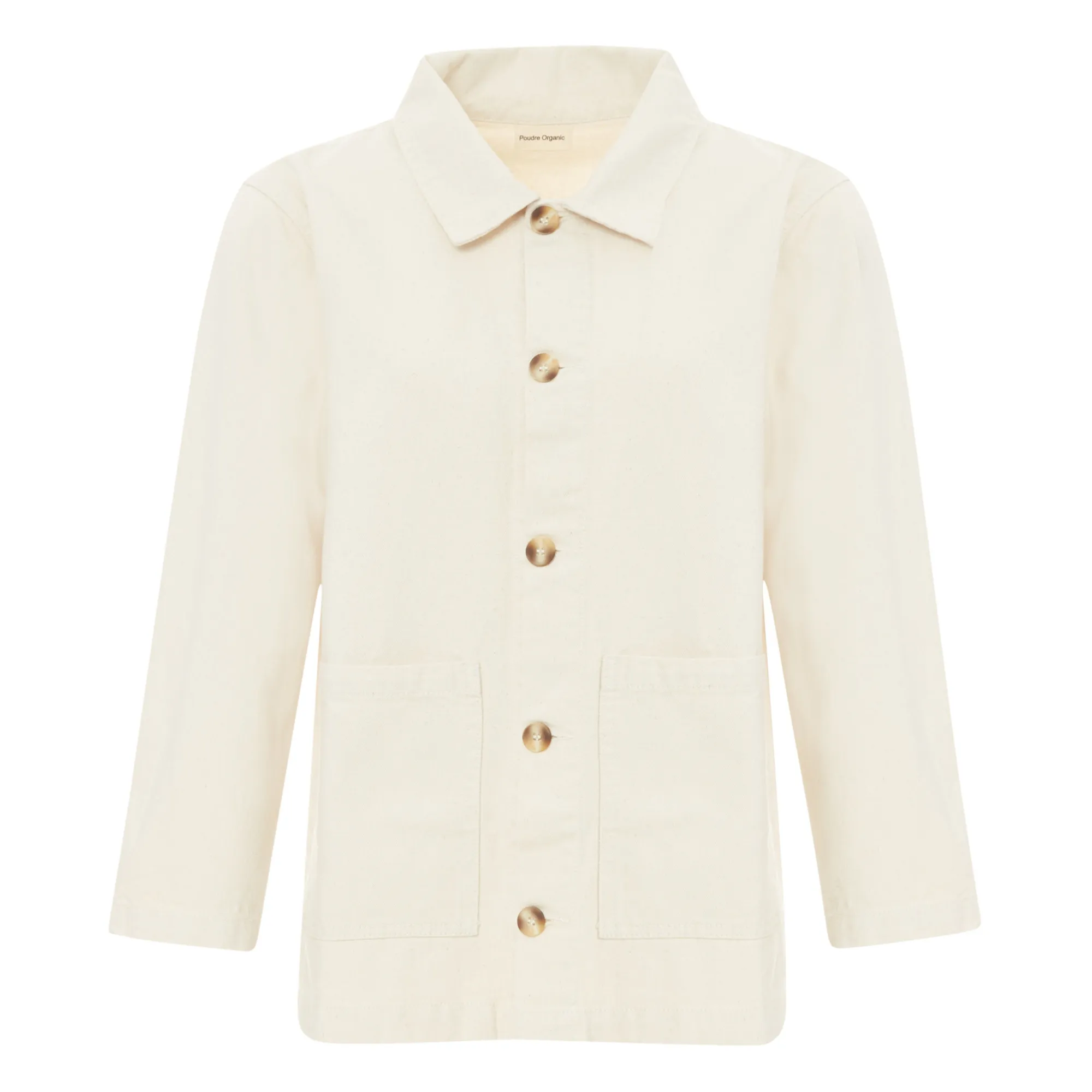 Poudre Organic Women's Beige Jaqueta Organic Cotton Denim Jacket - ’S Collection