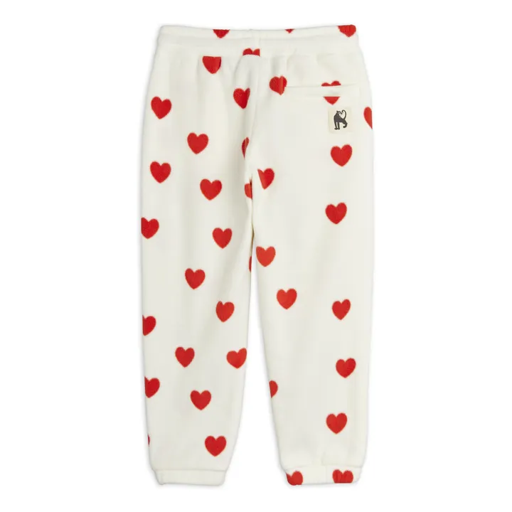Recycled Polyester Heart Joggers | Off white- Product image n°2