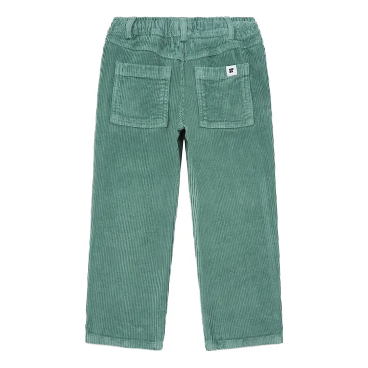 Pantaloni di velluto a coste con vita elasticizzata | Salvia- Immagine del prodotto n°2