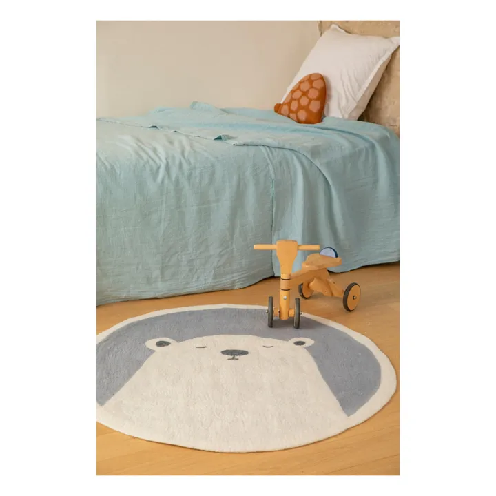 Teppich Pasu Grizzly aus Filz | Blau- Produktbild Nr. 1