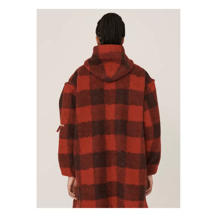Parka Hunter a quadri in lana | Rosso- Immagine del prodotto n°6
