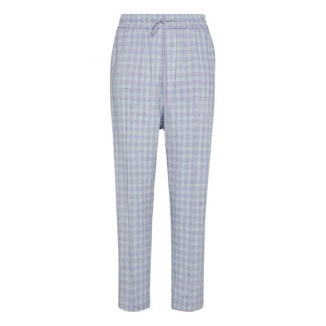 Pantalones con cintura elástica Tweed Gingham | Parma