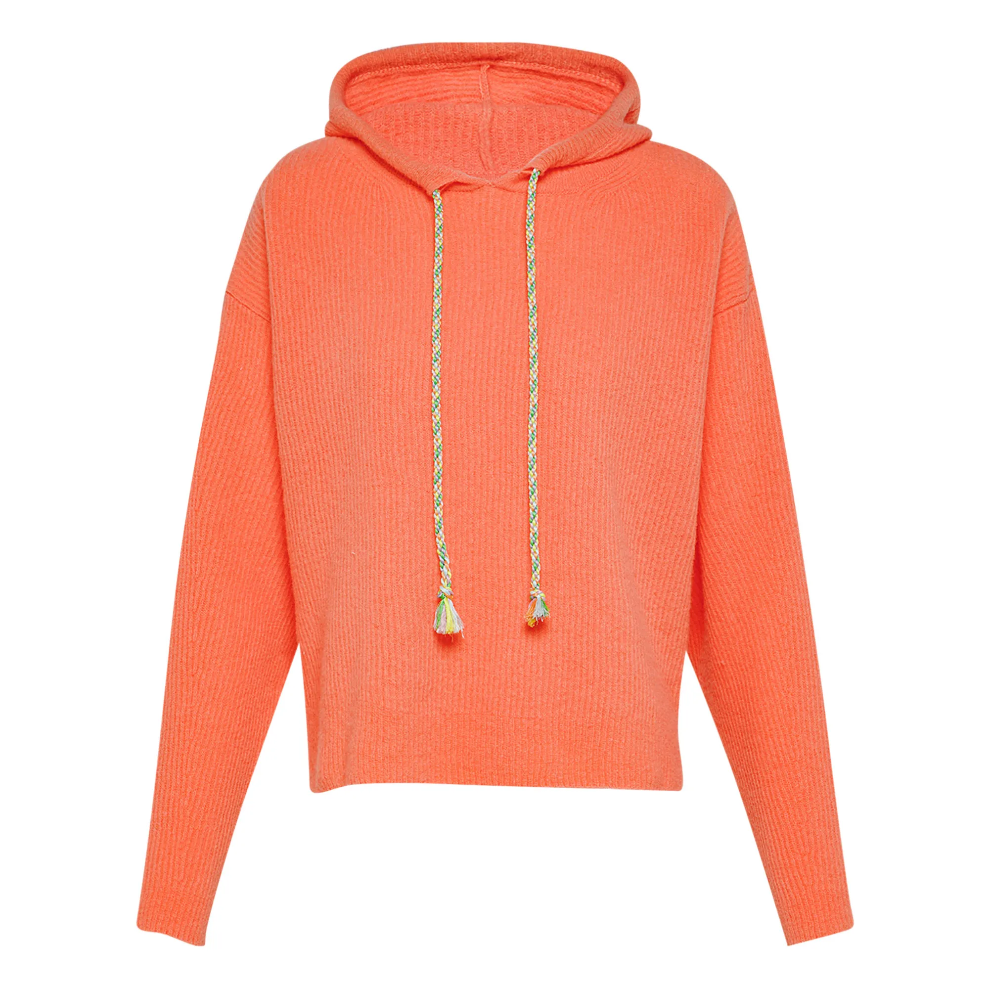 Forte Forte Orange English Rib Knit Woollen Hoodie