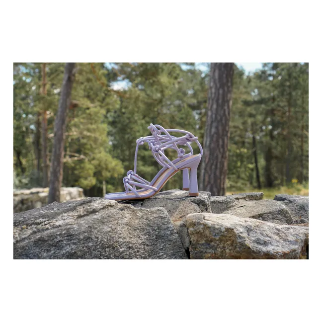 Sandalen mit Absatz Rachel | Lavendel