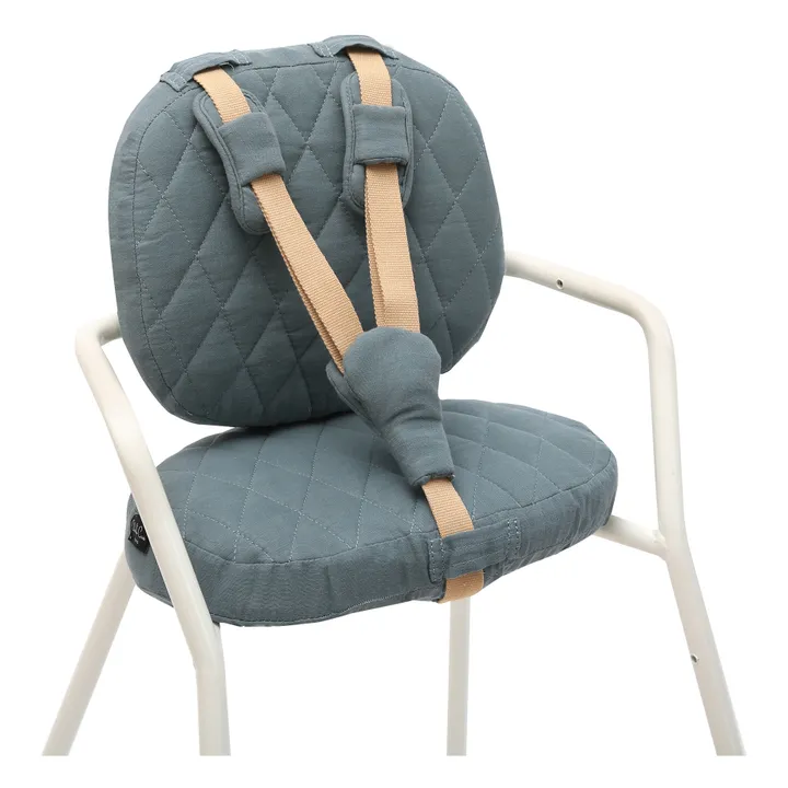 Asiento de gasa de algodón para silla Tibu | Azul Tormanta- Imagen del producto n°0