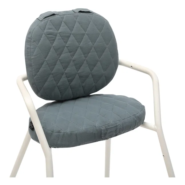 Sitzschale für Stuhl Tibu aus Baumwollgaze | Blau Strum
