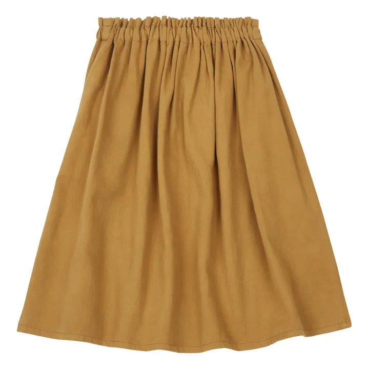 Adelaide Organic Cotton Skirt | Ochre- Product image n°1