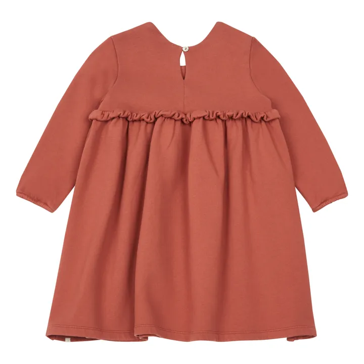 Exclusive Möm(e) x Smallable -  Julieta Organic Fleece Dress | Rust- Product image n°1