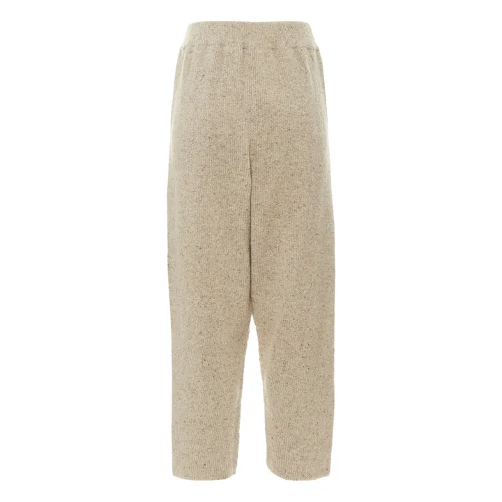 Wool and Silk Knit Trousers | Taupe brown- Product image n°2