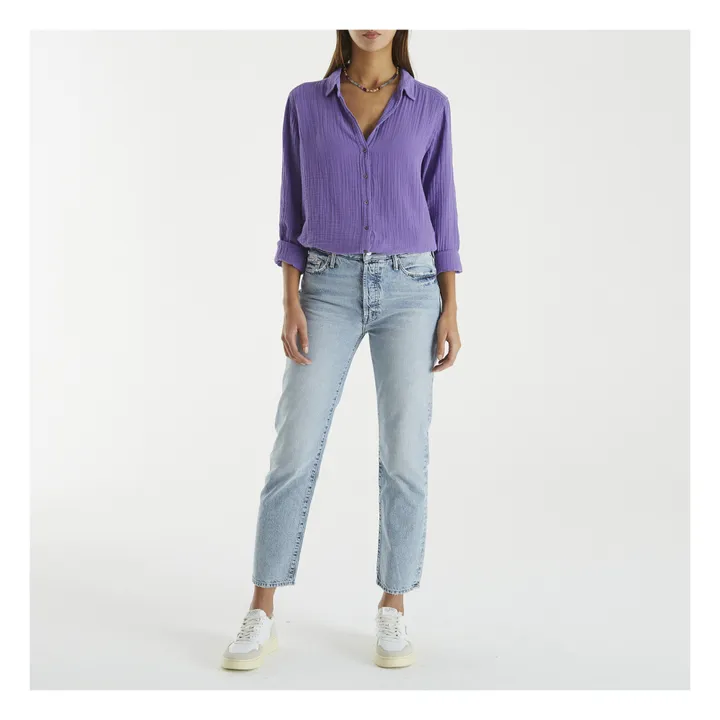 Scout Cotton Muslin Shirt | Purple- Product image n°1
