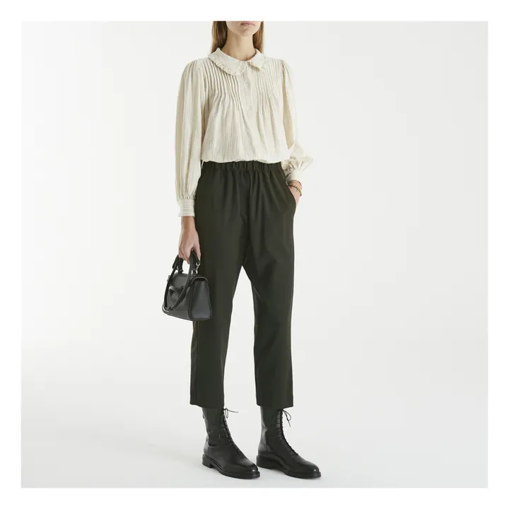 Boyd Woollen Trousers | Khaki- Product image n°1