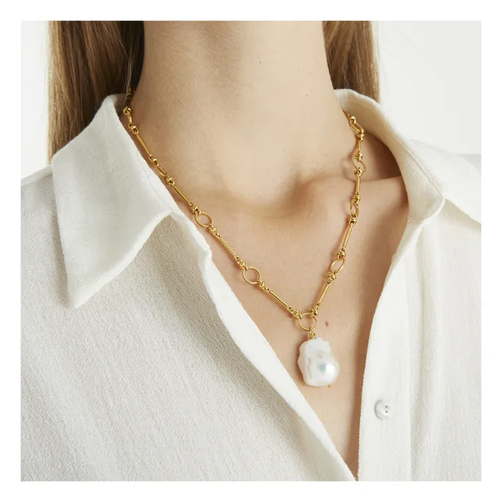 Collana di perle | Dorato- Immagine del prodotto n°1