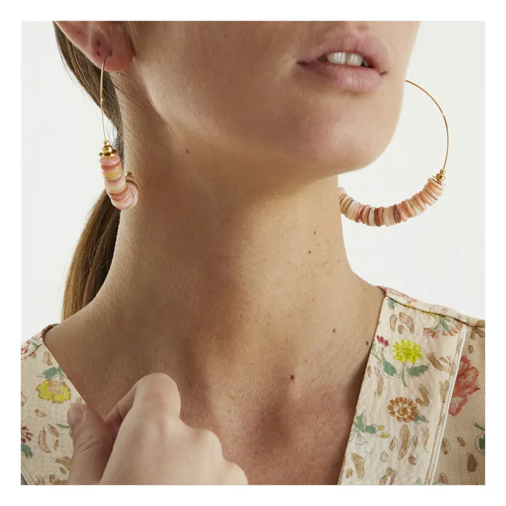 Ohrringe Isnaga | Rosa- Produktbild Nr. 1