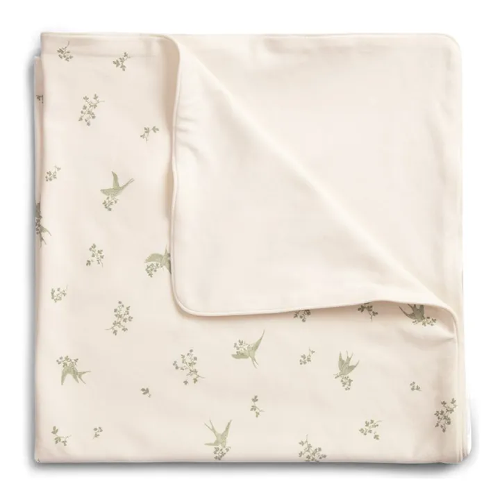 Cotton Jersey Cover Swallows | Pale green- Product image n°0