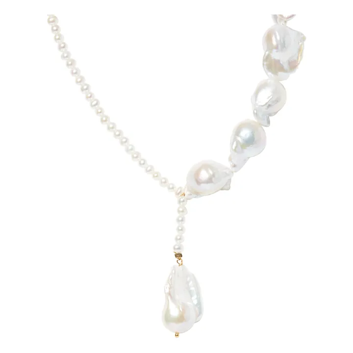 Collar perlas | Blanco- Imagen del producto n°3